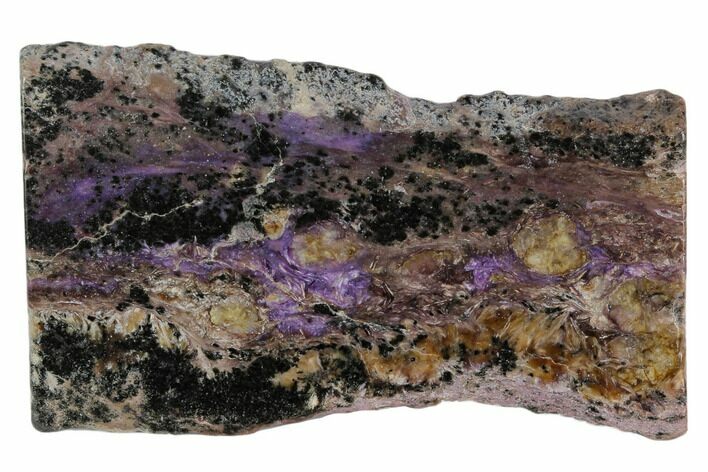 Purple Polished Charoite Slab - Siberia #129084